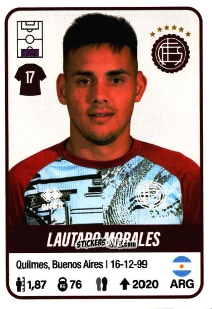 Sticker Lautaro Morales - Fútbol Argentino 2023 n. 277 - Panini