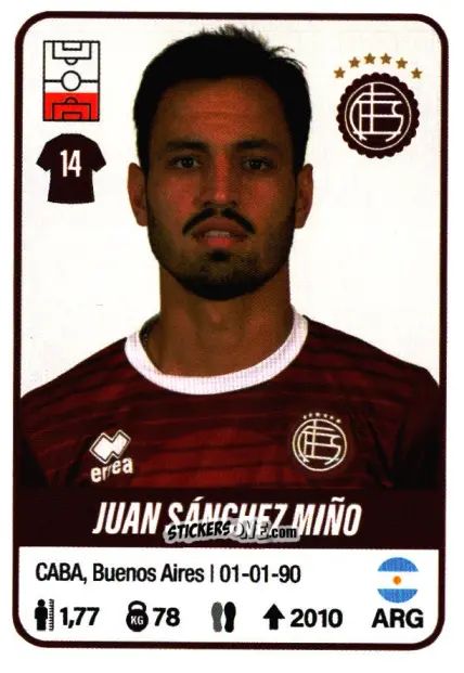 Sticker Juan Sánchez Miño - Fútbol Argentino 2023 n. 279 - Panini