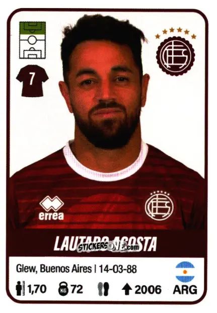 Sticker Lautaro Acosta - Fútbol Argentino 2023 n. 290 - Panini