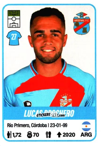 Sticker Lucas Brochero - Fútbol Argentino 2023 n. 32 - Panini