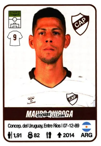 Sticker Mauro Quiroga - Fútbol Argentino 2023 n. 325 - Panini