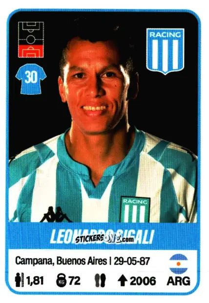Sticker Leonardo Sigali - Fútbol Argentino 2023 n. 333 - Panini