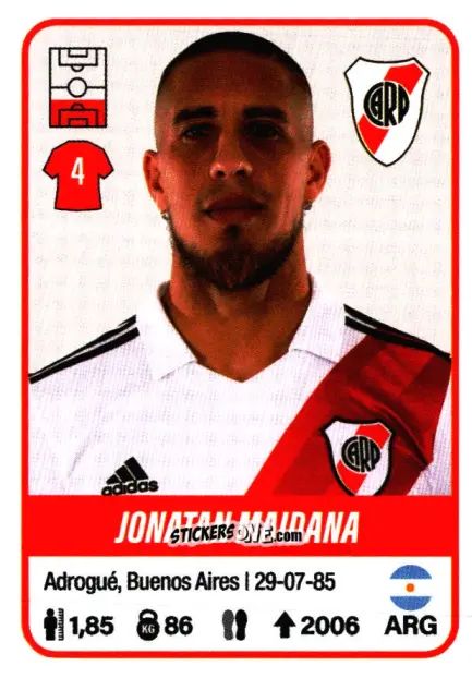Sticker Jonatan Maidana - Fútbol Argentino 2023 n. 346 - Panini