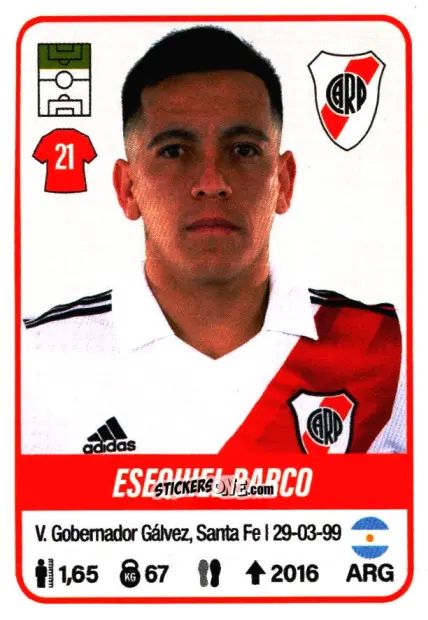 Sticker Esequiel Barco - Fútbol Argentino 2023 n. 360 - Panini