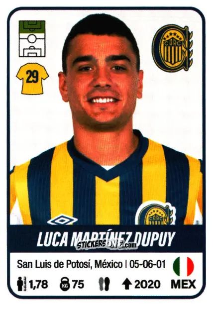 Sticker Luca Martínez Dupuy - Fútbol Argentino 2023 n. 377 - Panini