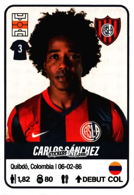 Sticker Carlos Sánchez - Fútbol Argentino 2023 n. 385 - Panini