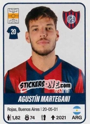 Sticker Agustín Martegani - Fútbol Argentino 2023 n. 389 - Panini