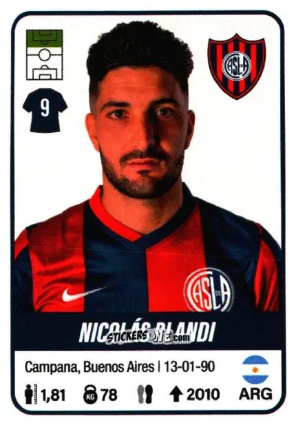 Sticker Nicolás Blandi - Fútbol Argentino 2023 n. 392 - Panini