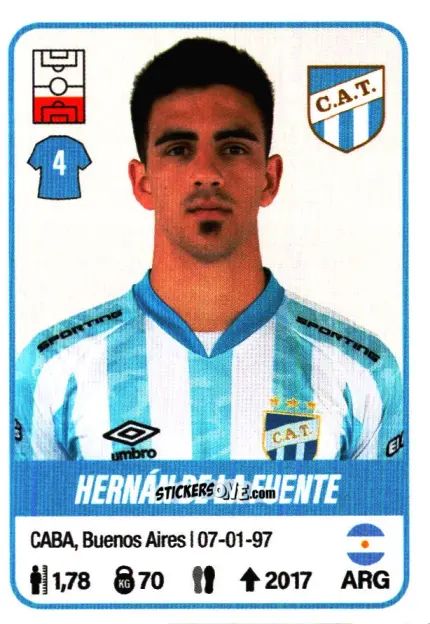 Figurina Hernán De la Fuente - Fútbol Argentino 2023 n. 42 - Panini