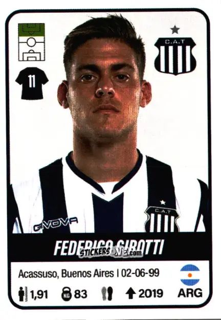 Sticker Federico Girotti - Fútbol Argentino 2023 n. 423 - Panini