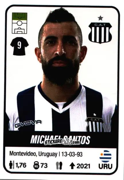 Sticker Michael Santos - Fútbol Argentino 2023 n. 427 - Panini