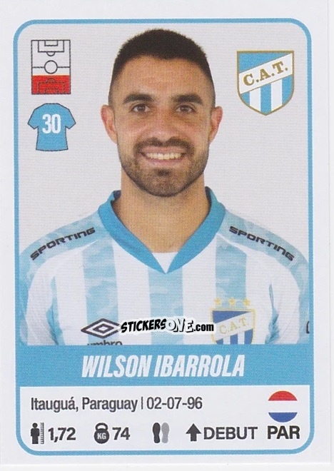 Cromo Wilson Ibarrola - Fútbol Argentino 2023 n. 43 - Panini