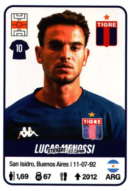 Sticker Lucas Menossi - Fútbol Argentino 2023 n. 439 - Panini