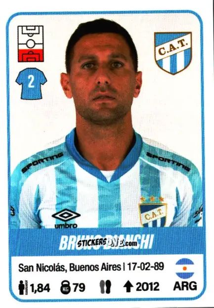 Sticker Bruno Bianchi - Fútbol Argentino 2023 n. 44 - Panini