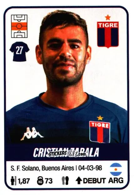 Sticker Cristian Zabala - Fútbol Argentino 2023 n. 441 - Panini