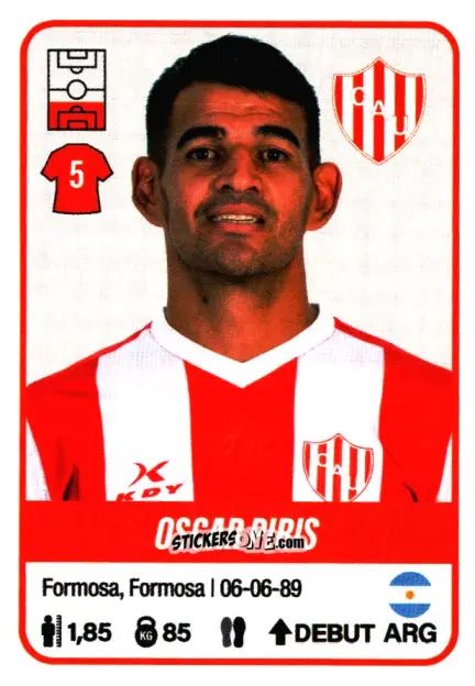 Sticker Oscar Piris - Fútbol Argentino 2023 n. 451 - Panini