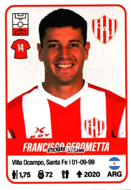 Sticker Francisco Gerometta - Fútbol Argentino 2023 n. 453 - Panini