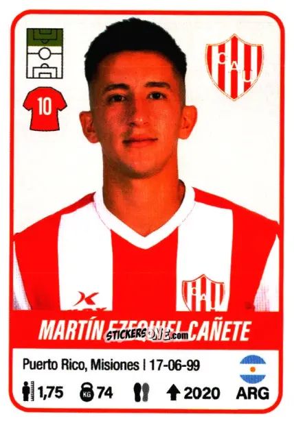 Sticker Martín Ezequiel Cañete - Fútbol Argentino 2023 n. 460 - Panini