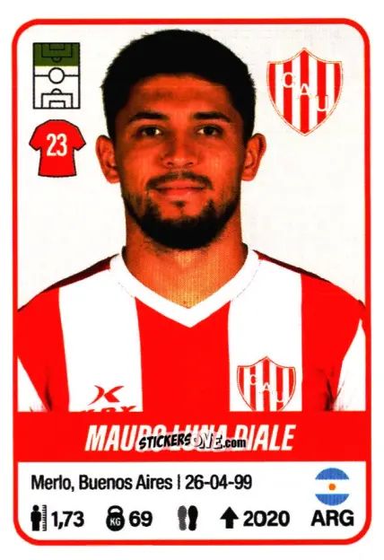Sticker Mauro Luna Diale - Fútbol Argentino 2023 n. 462 - Panini