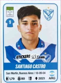 Sticker Santiago Castro - Fútbol Argentino 2023 n. 475 - Panini