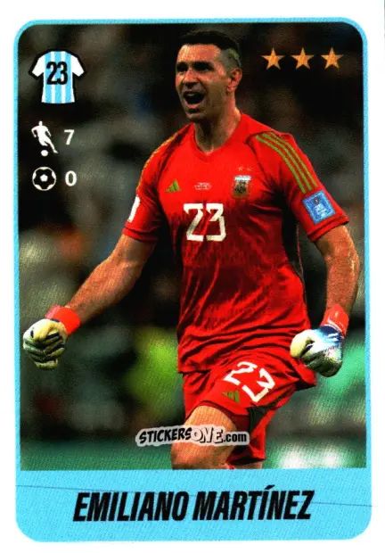 Sticker Emiliano Martínez - Fútbol Argentino 2023 n. 488 - Panini