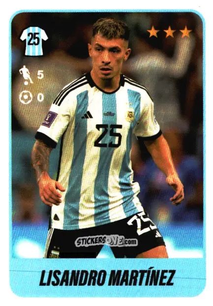 Sticker Lisandro Martínez - Fútbol Argentino 2023 n. 498 - Panini