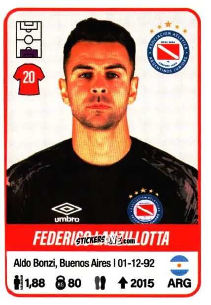 Sticker Federico Lanzillotta - Fútbol Argentino 2023 n. 5 - Panini