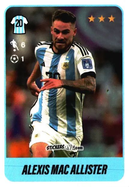 Sticker Alexis Mac Allister - Fútbol Argentino 2023 n. 504 - Panini