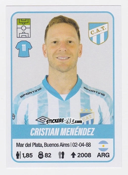 Cromo Cristian Menéndez - Fútbol Argentino 2023 n. 51 - Panini