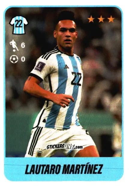 Sticker Lautaro Martínez - Fútbol Argentino 2023 n. 513 - Panini