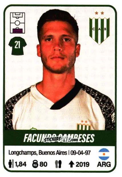 Sticker Facundo Cambeses - Fútbol Argentino 2023 n. 56 - Panini