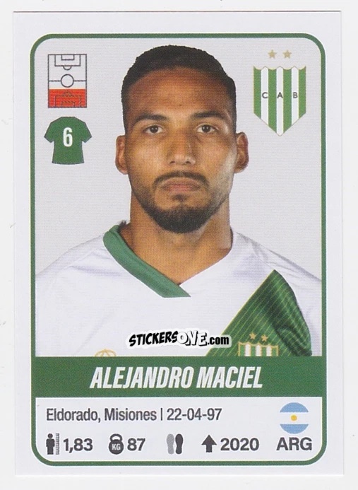 Cromo Alejandro Maciel - Fútbol Argentino 2023 n. 61 - Panini