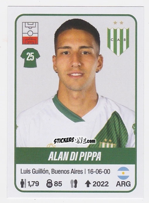 Cromo Alan Di Pippa - Fútbol Argentino 2023 n. 62 - Panini