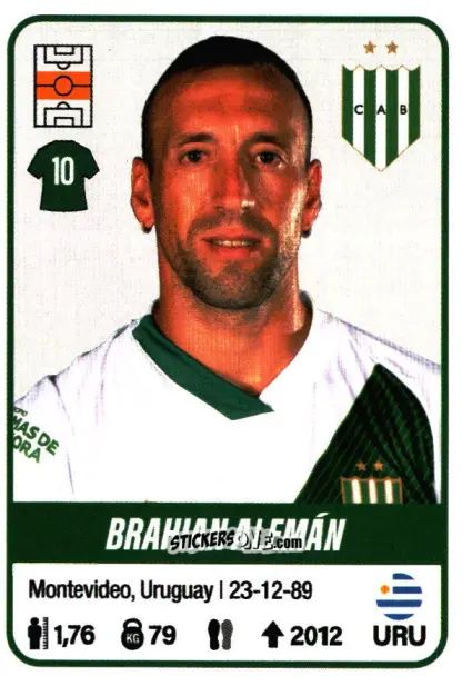 Sticker Brahian Alemán - Fútbol Argentino 2023 n. 65 - Panini