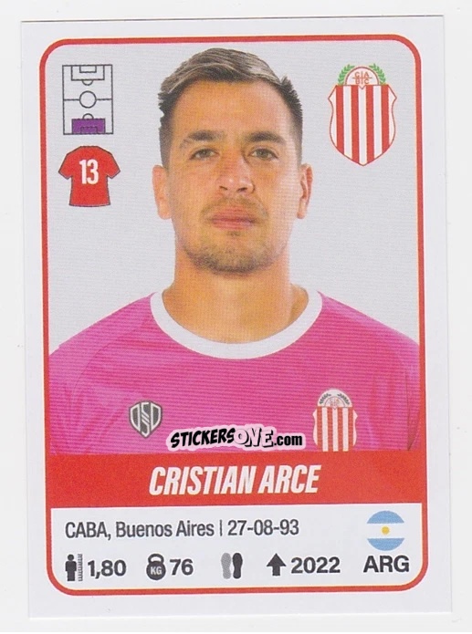 Figurina Cristian Arce - Fútbol Argentino 2023 n. 73 - Panini