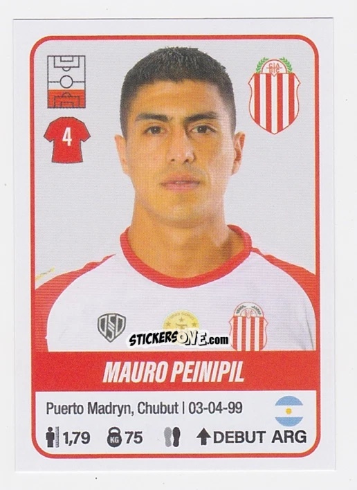 Figurina Mauro Peinipil - Fútbol Argentino 2023 n. 75 - Panini