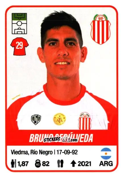 Sticker Bruno Sepúlveda - Fútbol Argentino 2023 n. 85 - Panini