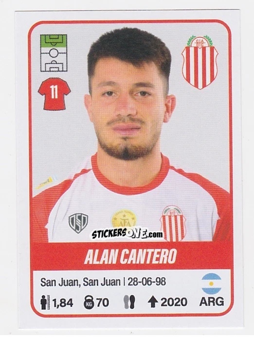 Cromo Alan Cantero - Fútbol Argentino 2023 n. 86 - Panini