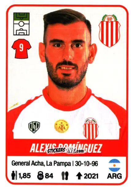 Sticker Alexis Domínguez - Fútbol Argentino 2023 n. 87 - Panini