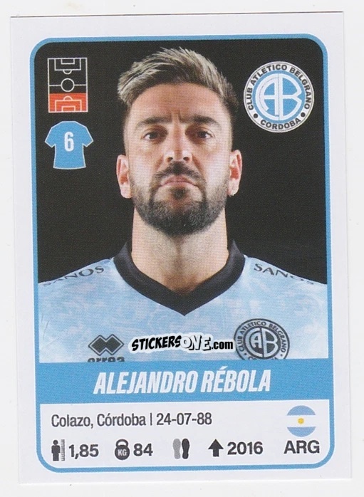 Cromo Alejandro Rébola - Fútbol Argentino 2023 n. 95 - Panini