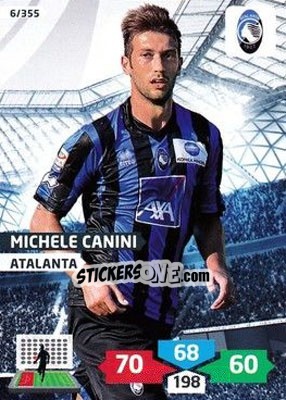 Sticker Mlchele Canini - Calciatori 2013-2014. Adrenalyn XL n. 6 - Panini