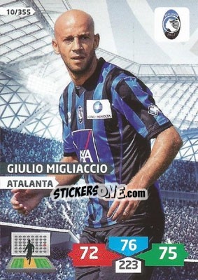 Sticker Giulio Migliaccio - Calciatori 2013-2014. Adrenalyn XL n. 10 - Panini
