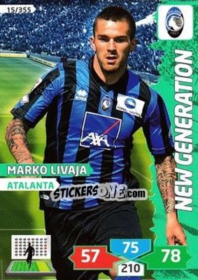 Sticker Marko Livaja - Calciatori 2013-2014. Adrenalyn XL n. 15 - Panini