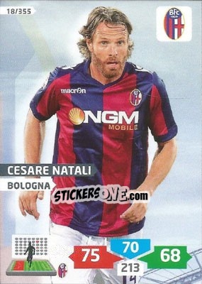 Sticker Cesare Natali - Calciatori 2013-2014. Adrenalyn XL n. 18 - Panini