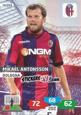 Sticker Mlkael Antonsson - Calciatori 2013-2014. Adrenalyn XL n. 19 - Panini