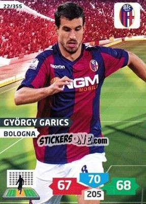 Sticker György Garics - Calciatori 2013-2014. Adrenalyn XL n. 22 - Panini