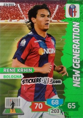 Figurina Rene Krhin - Calciatori 2013-2014. Adrenalyn XL - Panini