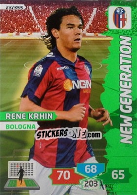 Sticker Rene Krhin - Calciatori 2013-2014. Adrenalyn XL n. 23 - Panini