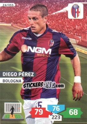 Sticker Diego Pérez - Calciatori 2013-2014. Adrenalyn XL n. 24 - Panini