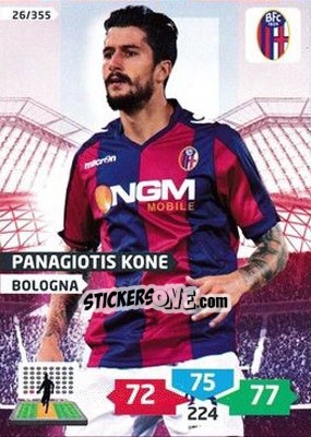 Sticker Panagiotis Kone - Calciatori 2013-2014. Adrenalyn XL n. 26 - Panini